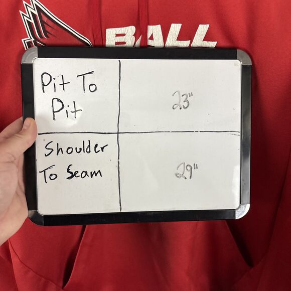 Ball State Cardinals Baseball Nike Hoodie Red Pullover Sweatshirt Mens Size XL - Picture 6 of 6